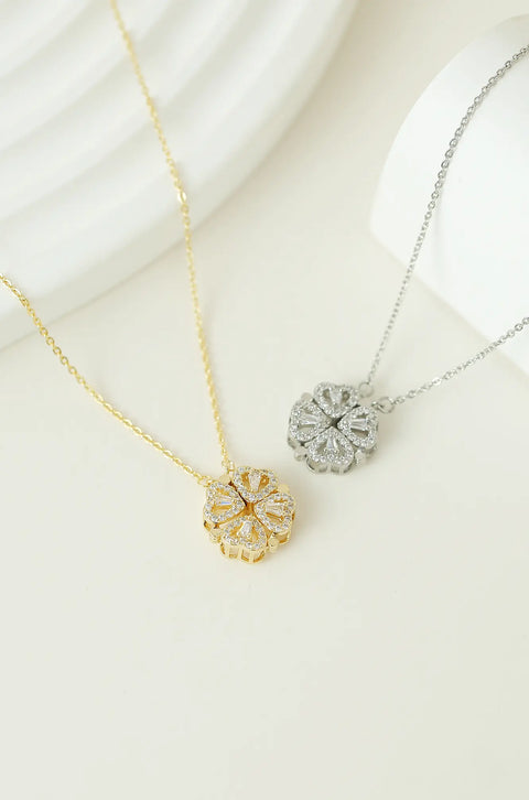 clover heart necklace