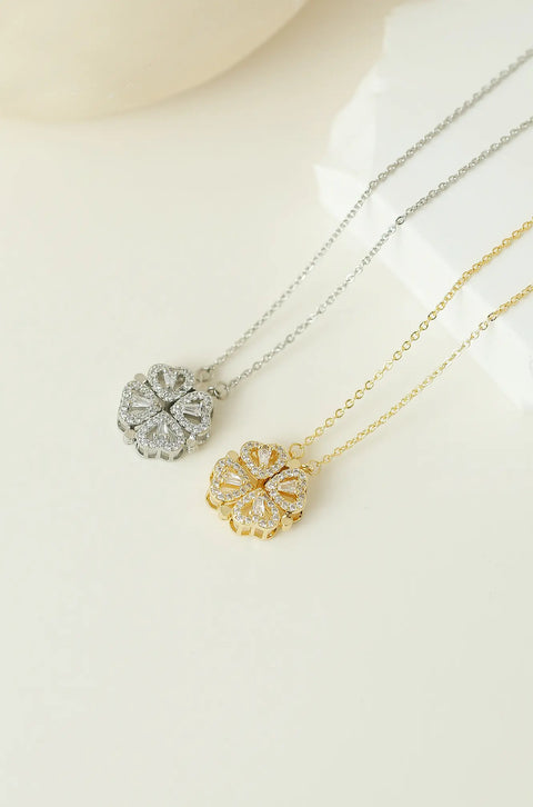 clover heart necklace