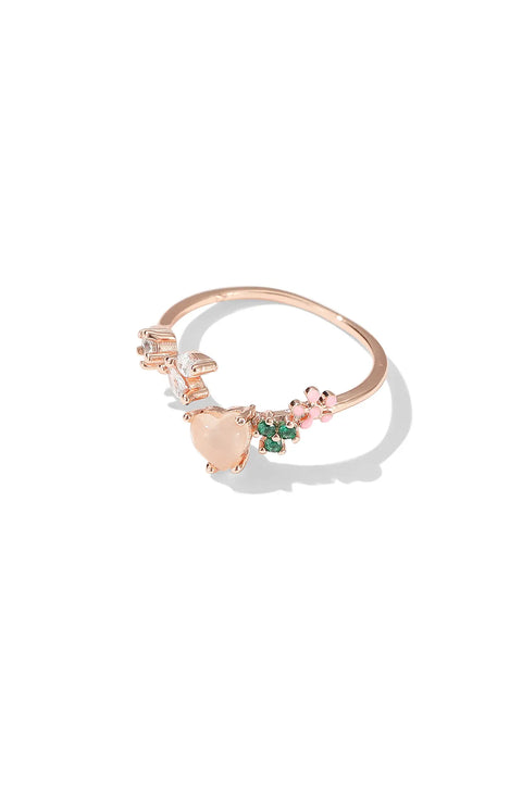 pink heart ring