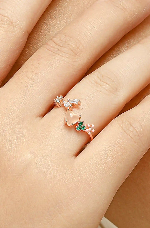 pink heart ring
