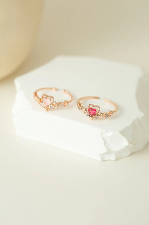 small heart ring