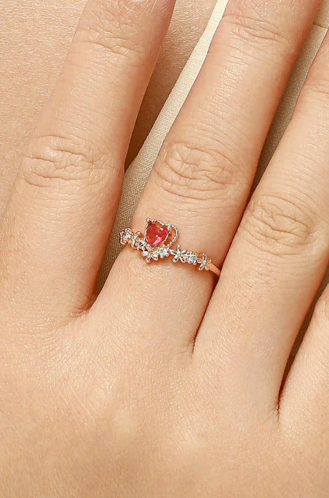 small heart ring