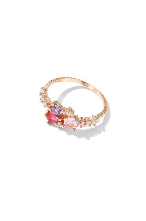 multi gemstone ring