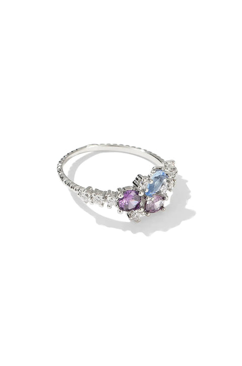 multi gemstone ring