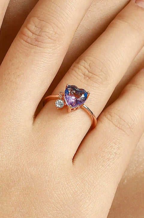 Heart Gemstone Ring