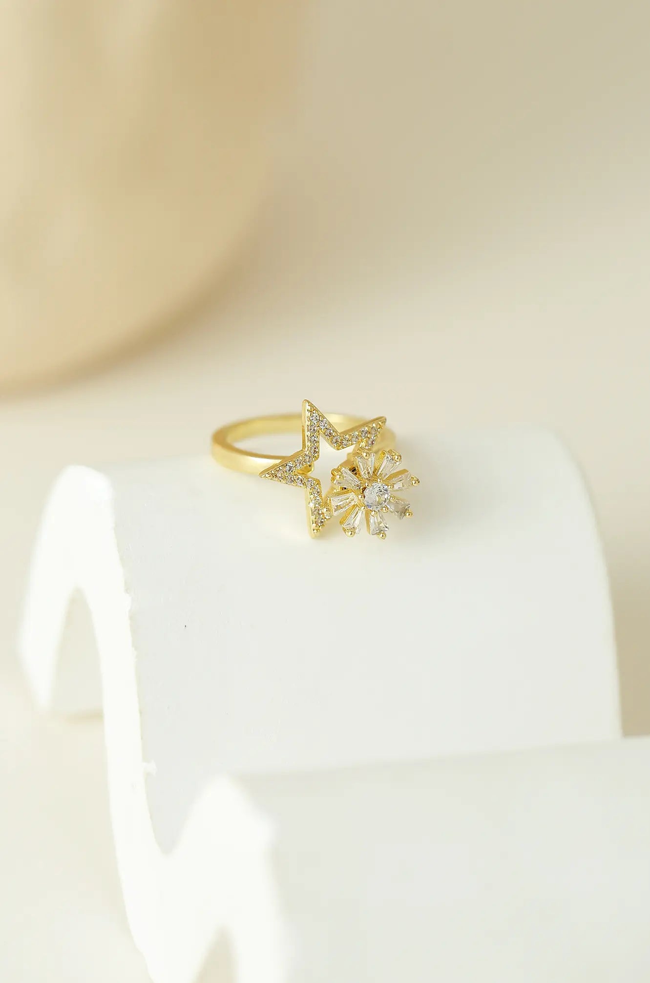 Star Spinning Fidget Ring