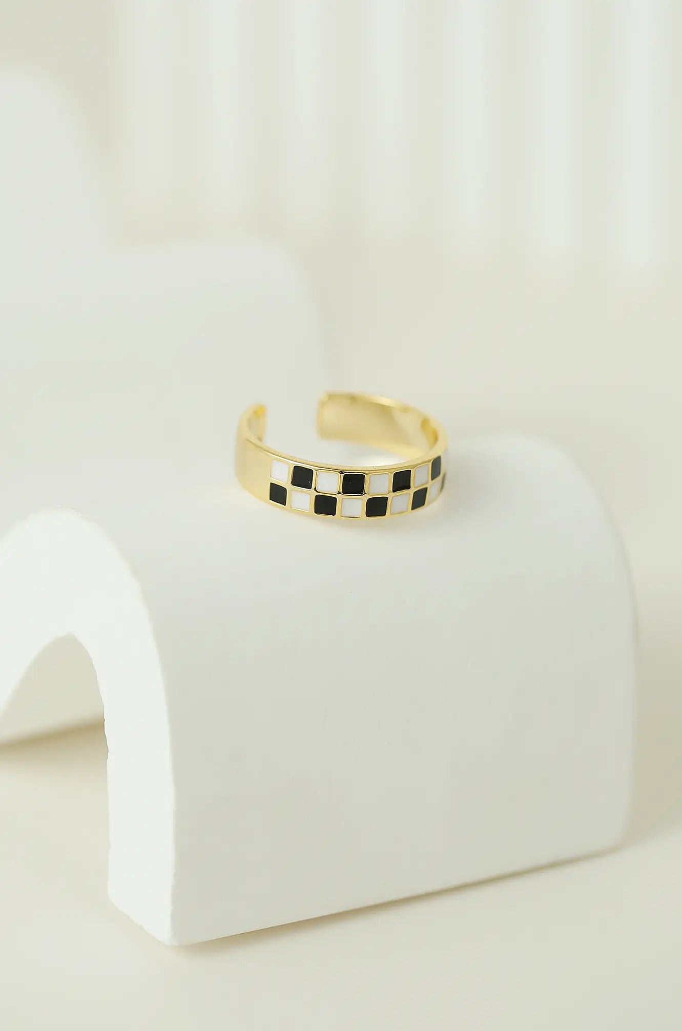 Chess Enamel Ring