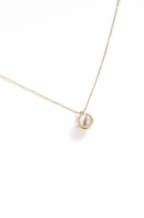 gold opal necklace