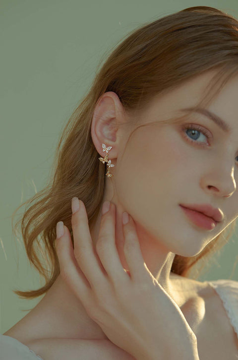 Butterfly Drop Earrings