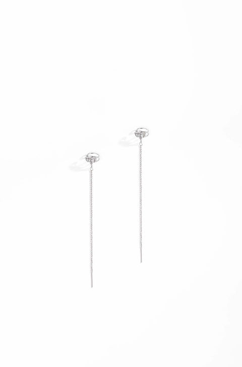 chain cuff earrings
