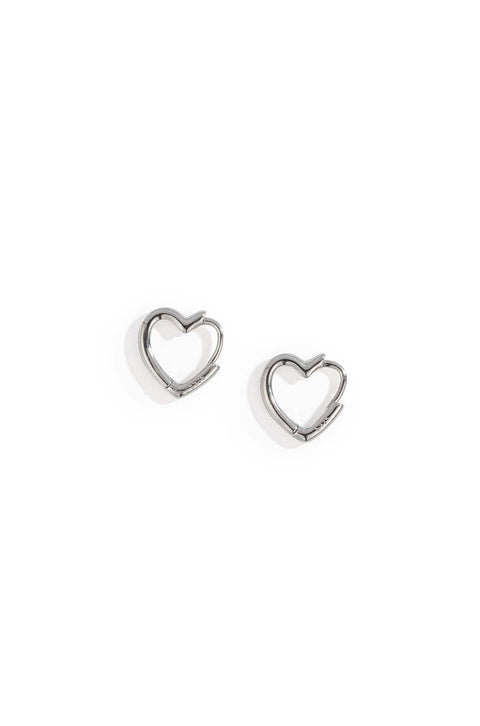 Heart Huggie Earrings