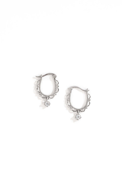 hoop huggie earrings
