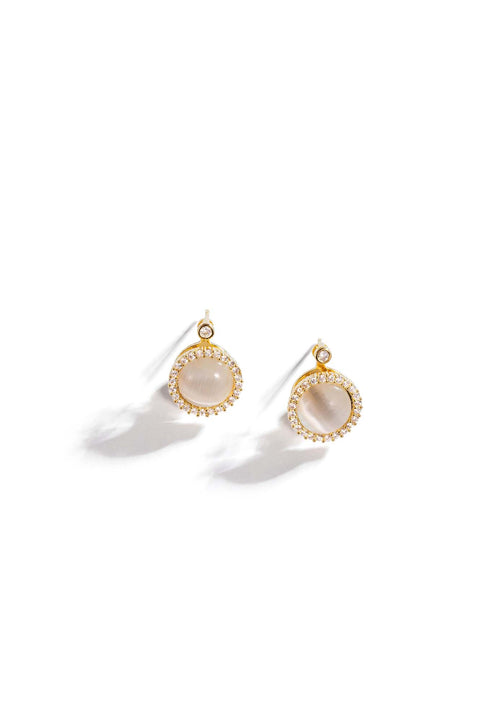opal stud earrings