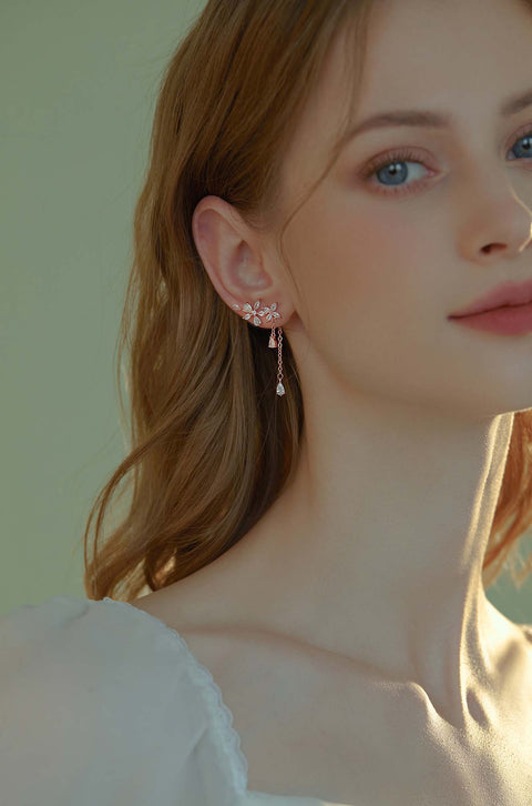 flower earrings dangle