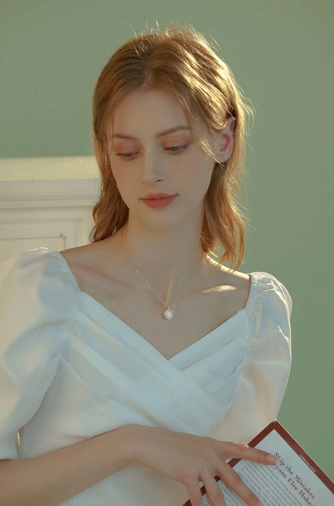 gold opal necklace