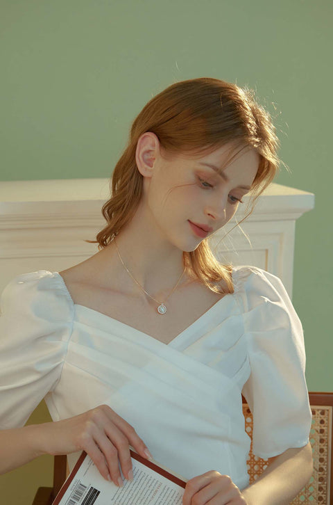 gold opal necklace