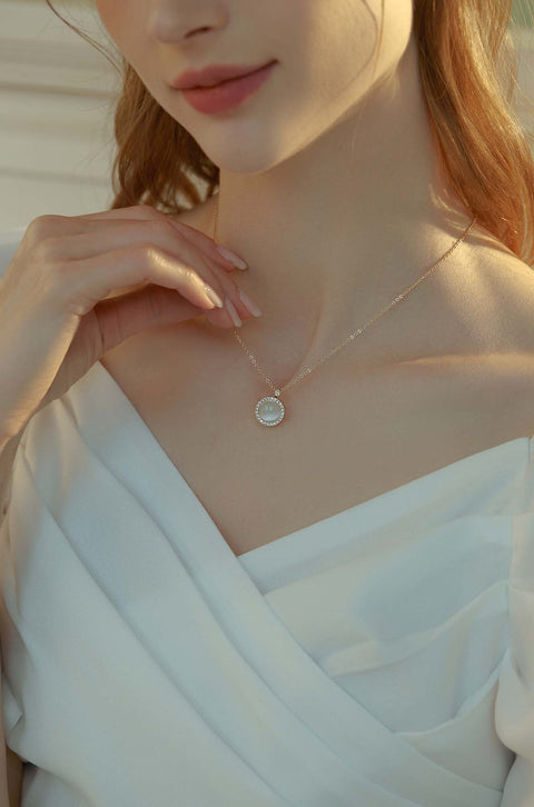 gold opal necklace