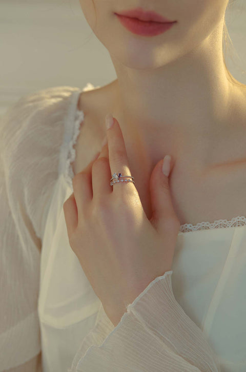heart stone ring