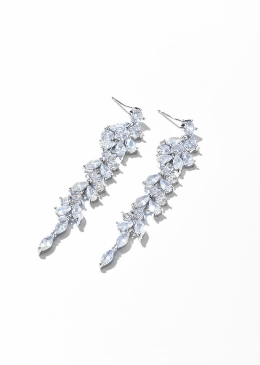 Ethereal Leaf Statement Earrings