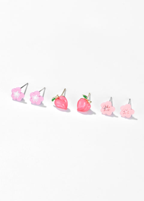 Blossom Pink Stud Earrings
