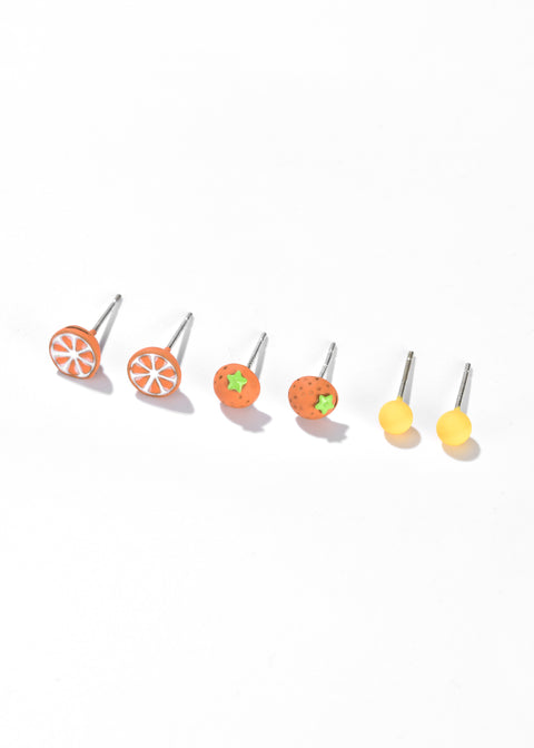 Stud Fruit Earrings