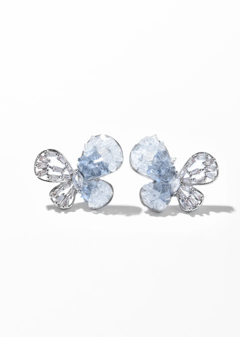 Cerulean Crystal Stud Earrings