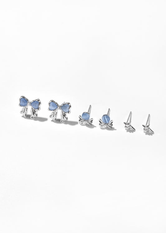 Stellar Bow Ensemble Earrings Set