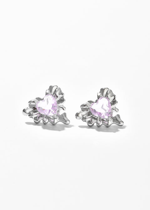 Crystal Heart Earrings