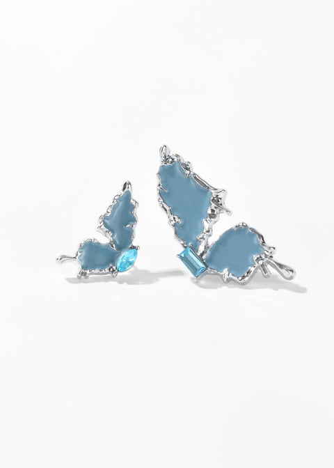 Butterfly Drip Asymmetrical Earrings