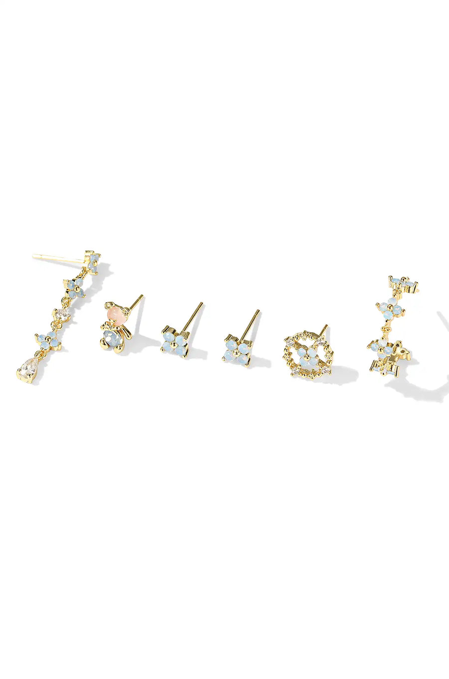 18K Gold Stud Earrings