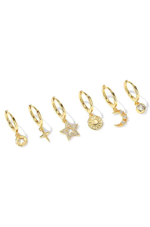 gold earrings set