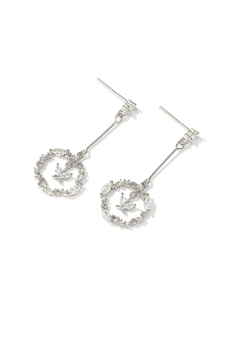 circle drop earrings