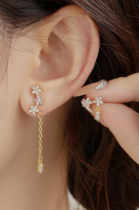 gem drop earrings