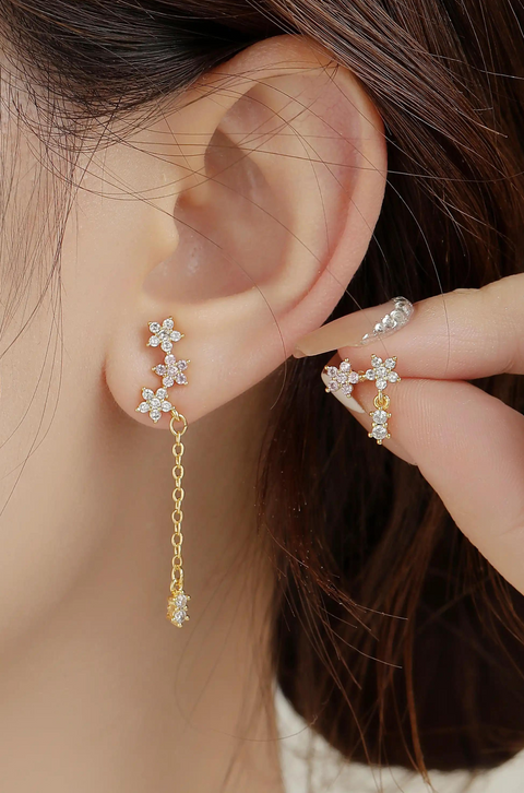 gem drop earrings