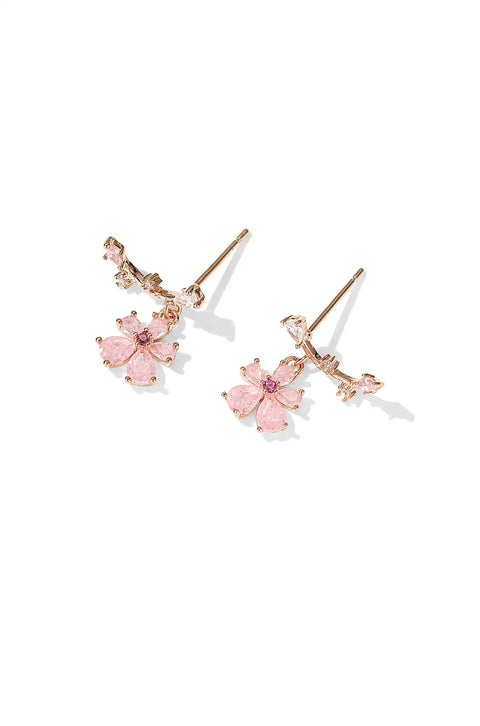 flower earrings drop