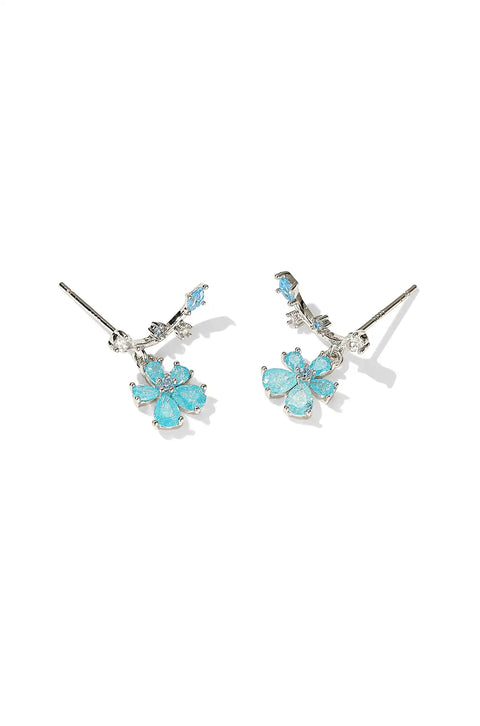 flower earrings drop