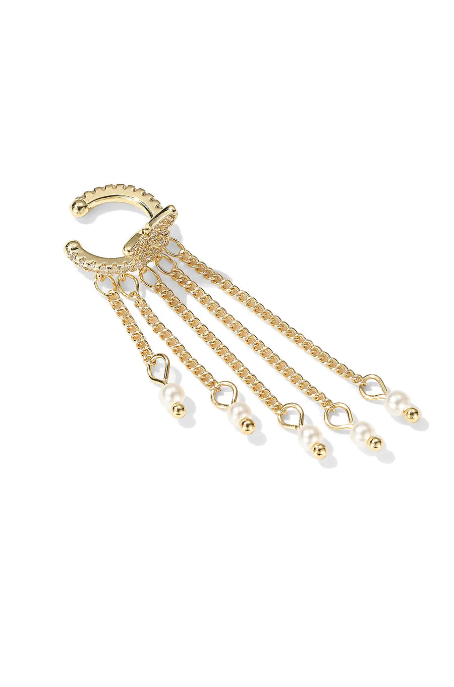 Butterfly Cascading Gold Cuff Earring