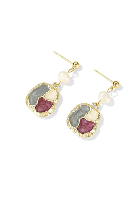 vintage pearl earrings