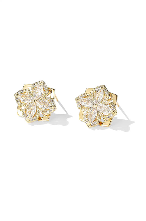 leaf clover earrings