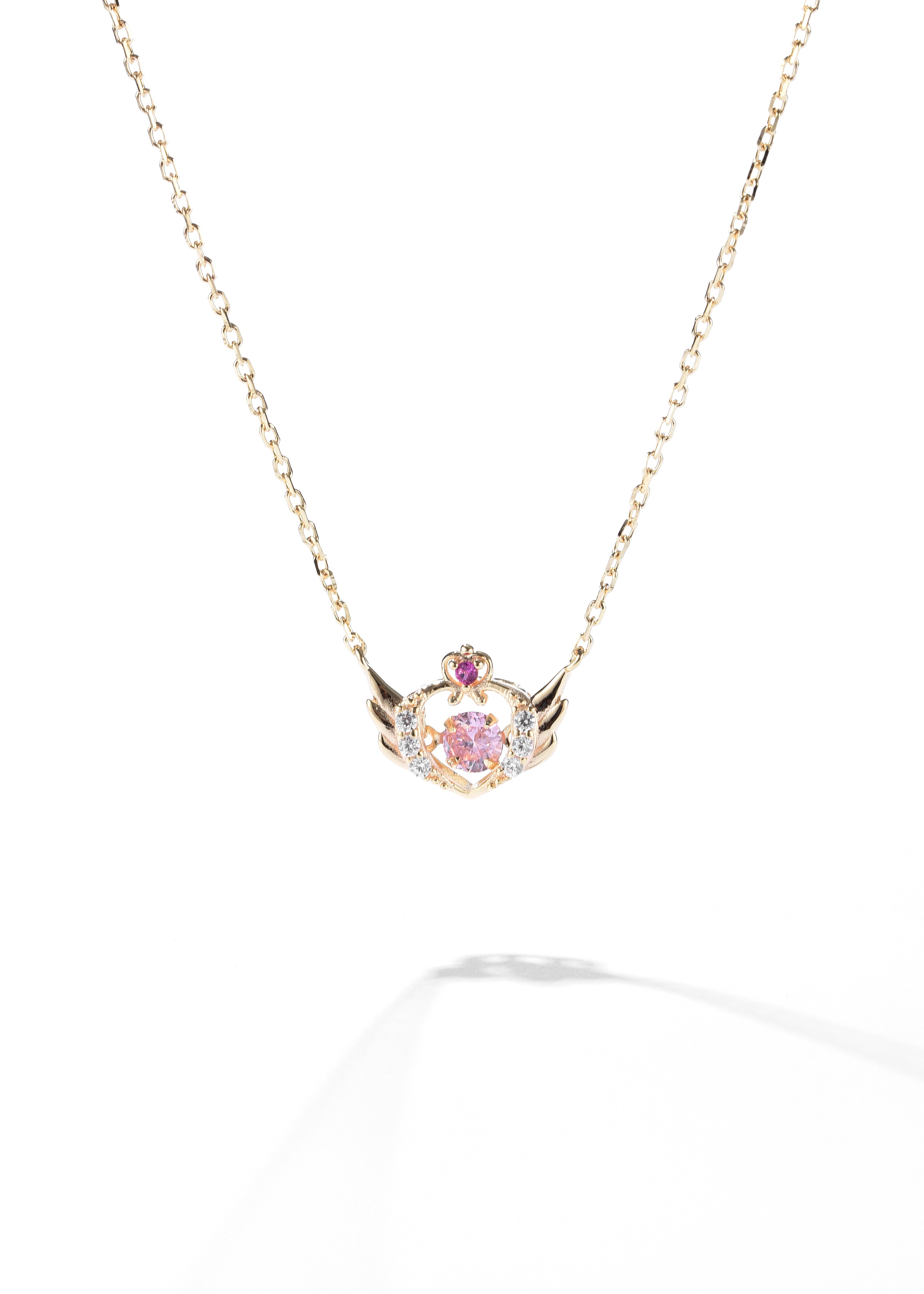 【HYERES LOR】22FW★ Pink Moonstone SV(Y) Necklace 50CM Necklaces Over $50 | Wimsico | Jewelry at Low Prices