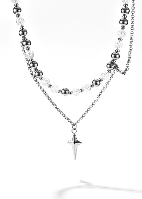 cross beaded necklace