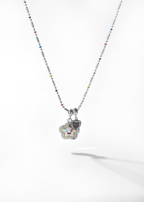 Beaded Smiley Face Necklace