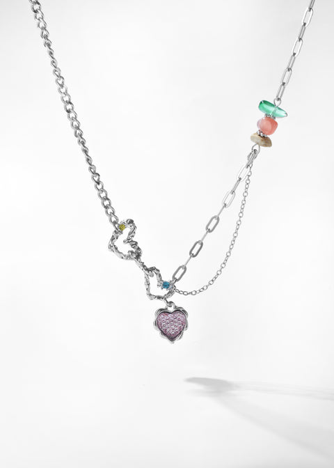 Mosaic Love Mood Necklace