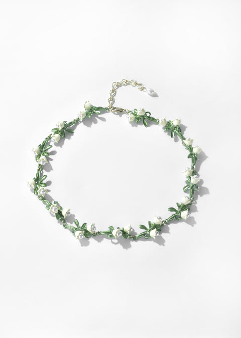 Floral Pearl Necklace