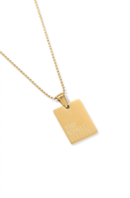 18K Gold Plated Inspiration Necklace