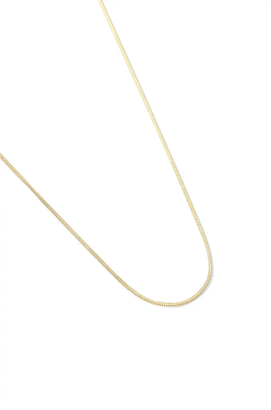 14K Gold Thin Snake Necklace