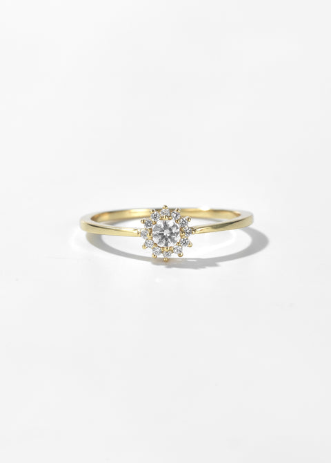 Shimmering Daisy Ring