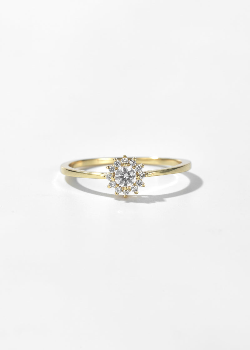 Shimmering Daisy Ring