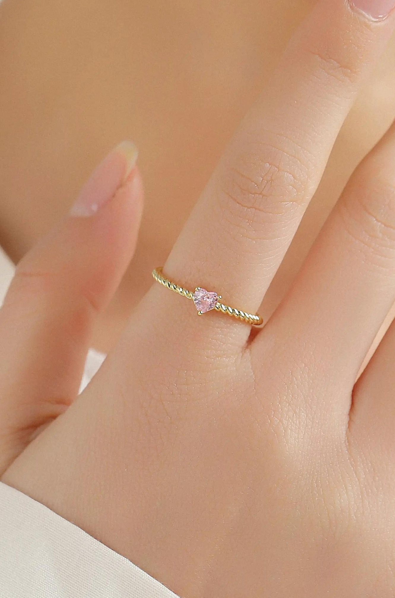 Heart Halo Double Ring