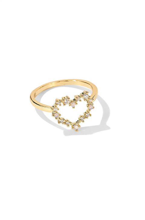 heart halo ring